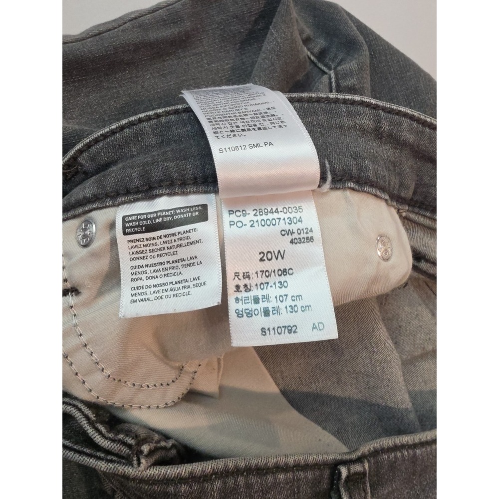 Levi's Grey Boyfriend Jeans Women 20W Whiskered Relaxed Fit 28944-0035 - Picture 6 of 10